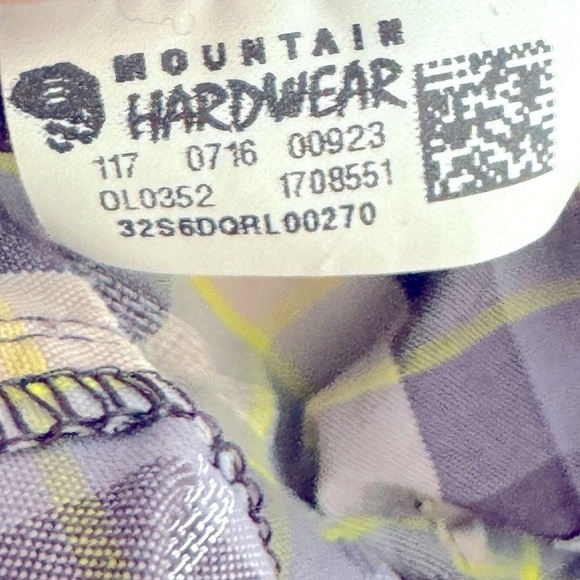 Mountain Hardwear purple plaid women’s vented tech shirt - size medium - Picture 13 of 13